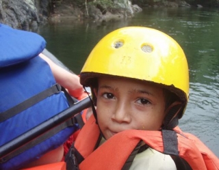  Listo para la actividad de kayak 